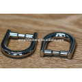 Fashionable Zinc alloy Metal D ring shape for handbag fittings